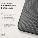 thumbnail of IvoQ Inklapbare Tafel – 180 cm – Rattan Look – Zwart – Campingtafel – Opvouwbaar & Draagbaar – Tuintafel – Vouwtafel