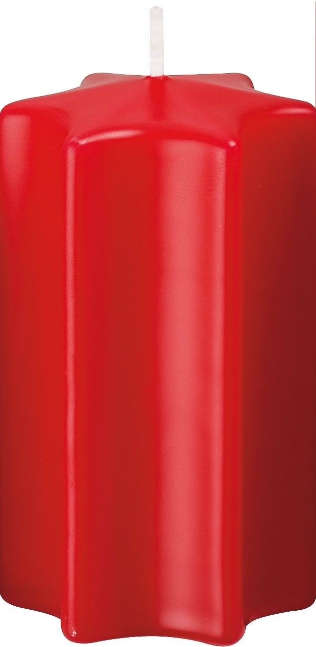 Kerzen Sternkerzen Rot, 100 x 60 mm, 8 Stück