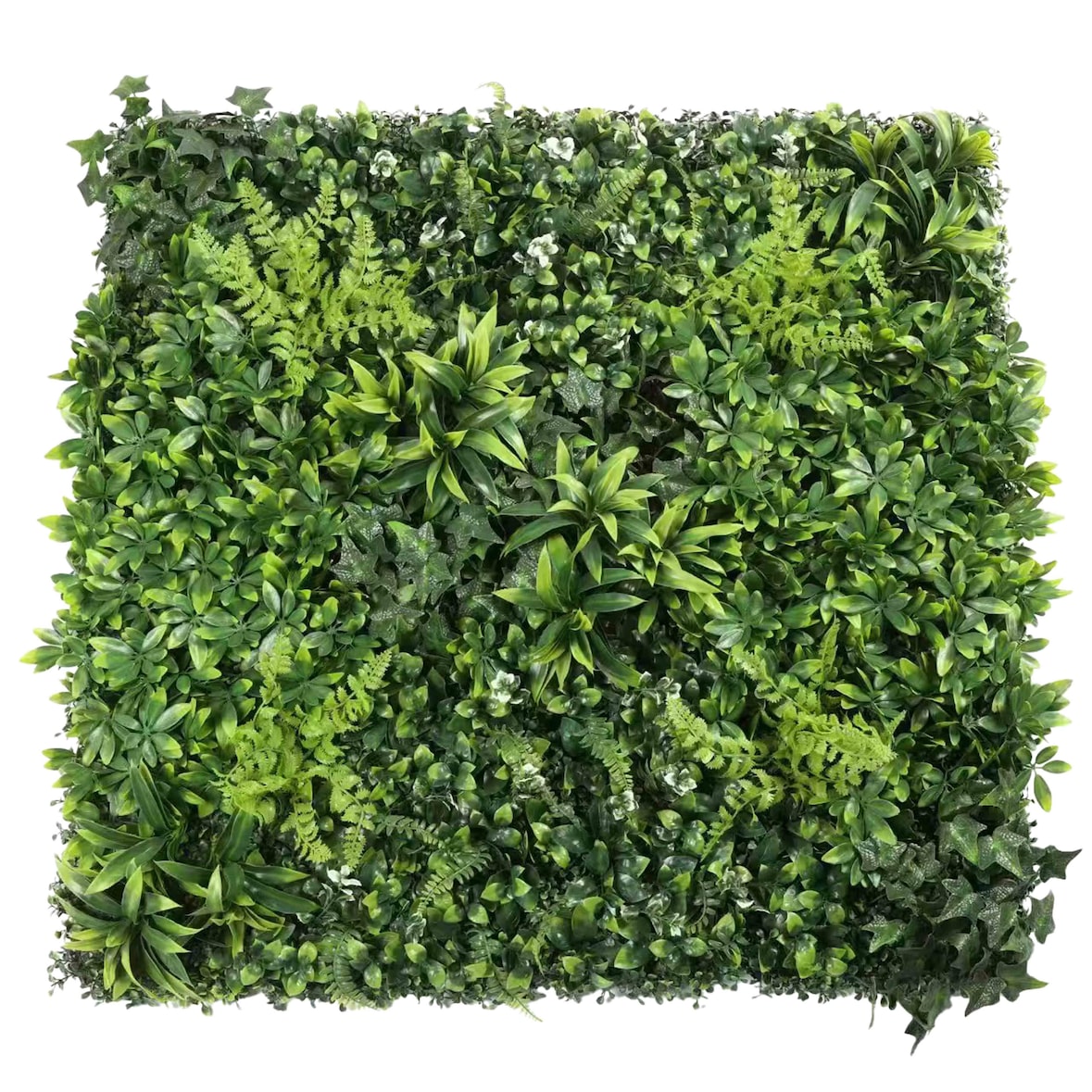 Mur végétal artificiel feuillage élégant premium 100x100 cm