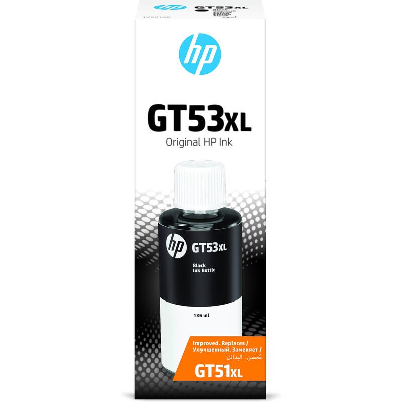 Hp Gt53Xl 135Ml Flacone di inchiostro nero originale