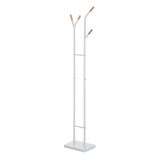 thumbnail of Casa Collection appendiabiti gelsie, acciaio e legno, 35x25x170 cm, colore bianco e legno