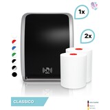 thumbnail of SET: Handtuchrollenspender SENSOR, berührungslos, Blanc Cosmos + 2 Handtuchrollen "Classico" - PRODUKTSET