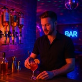 thumbnail of Relaxdays Barbutler Wand, Portonierer für 6 Flaschen, Profi Portionierer 3 cl, Bar Accessoire, HBT: 53x36x11 cm, silber