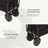 thumbnail of BRASQ Bolderkar Opvouwbaar - Zwart - 90KG Draagkracht -  360º Wielen met rem- Verstelbare hendel - Bolderwagen