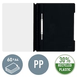 thumbnail of LEITZ 4191-00-95 25 LEITZ Schnellhefter 4191 Kunststoff schwarz DIN A4