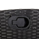 thumbnail of vidaXL Tuinstoelen 2 st verstelbaar met kussens poly rattan zwart