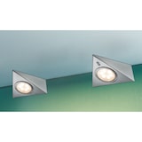 thumbnail of Paulmann Éclairage sous-meubles LED 3x2,8W 140x110mm 3x170lm 230/12V carré Acier brossé 93572