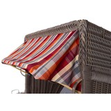 thumbnail of Strandkorb - bene living - Borkum XL Teak Bullauge - PE grau - Modell 584 - 2,5-Sitzer inkl. Liftersystem