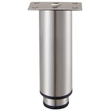 thumbnail of Möbelfüße verstellbar 4er Set 200-370mm Metall Edelstahl Optik 38mm Möbelbeine Metallfüße