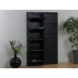 thumbnail of Pisa Schuhschrank mit 10 Klappen/ Türen in Metall schwarz. Fertig montiert.