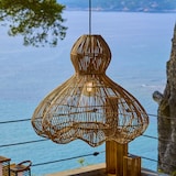 thumbnail of Lumisky Abat jour naturel seul RONDA H53cm Rotin Beige