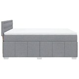 thumbnail of vidaXL Boxspringbett mit Matratze Hellgrau 160x200 cm Stoff