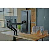 thumbnail of KAWOLA Schreibtisch LORA mit Monitorhalterung elektrisch höhenverstellbarer Schreibtisch 180x90cm mit Baumkante massiv