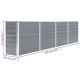 thumbnail of vidaXL Hochbeet 320 x 40 x 77 cm Verzinkter Stahl Grau