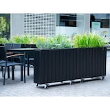 thumbnail of HORTALIA Jardinera Alta de Madera con Ruedas 100x34x80 cm - Ebony Black