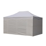 thumbnail of Gazebo 3x4,5 m bianco pieghevole acciaio con laterali