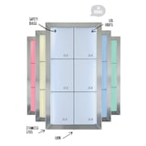 thumbnail of Securit® Expositor de Menu LED A4 "Stainless Steel" - Aço inoxidável - 6 faces