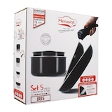 thumbnail of Batterie De Cuisine - Induction - Menastyl - 6020437 - Aluminium Antiadhésif - 5 Pieces - Poignée Amovible - Noir