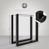 thumbnail of Patas para mesas de centro Velden Negro/30 cm