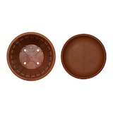 thumbnail of Maceta redonda Terra de 50 cm con plato, 46 ​​litros