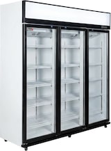 thumbnail of Romux® Glastürkühlschrank MB 1150 Liter 3 Türen Belüftet | Professioneller Getränkekühlschrank mit Glastür & LED