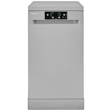 thumbnail of Exquisit Geschirrspüler schmal | 9 Maßgedecke, Energieklasse D, 49 dB | Startzeitvorwahl, höhenverstellbarer Oberkorb, Aquastop | GSP9109-451D silber