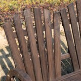 thumbnail of Outsunny Banco de Madera Jardín de 2 Plazas con Apoyabrazos en Forma de Rueda para Terraza Patio Balcón 108x66x95 cm Marrón Rústico
