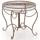 thumbnail of Mesa de jardin Sheela Marrón antiguo