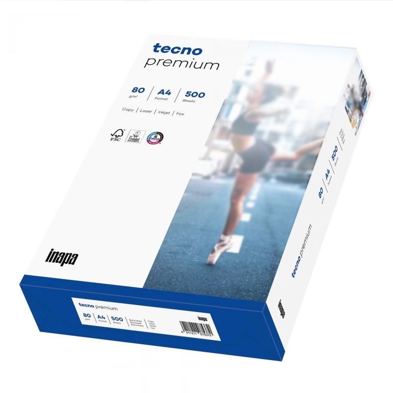 Lot de 1 Ramette de 500 feuilles A4 papier blanc 80g/m² PREMIUM