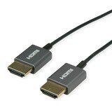 thumbnail of ROLINE 4K HDMI Ultra HD Kabel mit Ethernet, ST/ST, ultra-slim, koaxial, schwarz, 2 m