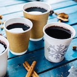 thumbnail of BIOZOYG 500 Stück Kaffee To Go Becher braun bedruckt 300ml / 12oz Einwegbecher Pappbecher doppelwandig für heiße Getränke biologisch abbaubar