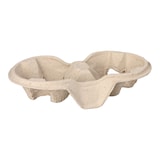 thumbnail of 220 Tragetabletts, Pappe `To Go` 4,6 cm x 22,3 cm x 11,6 cm natur für 2 Becher