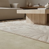 thumbnail of Teppich Balkon Tropisch Pflegeleicht Waschbar Strapazierfähig Terrasse Küche Beige 160x230 cm OEKO-TEX Gekettelt – VENTOUX von Kadima Design