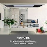 thumbnail of Klarstein High Line Deckenhaube 77 cm 410 m3/h 75W 3 Stufen Fernbedienung Schwarz