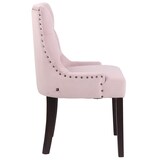 thumbnail of Set 4 poltrone pranzo Aberdeen in velluto rosa/antico