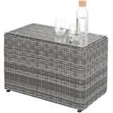 thumbnail of tectake Wicker loungeset San Domino met aluminium frame - lichtgrijs/donkergrijs - 405092
