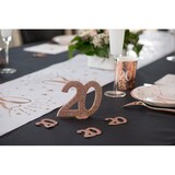 thumbnail of 40. Geburtstag roségold glitzer Tischdekoration 11x 10 cm Zahl 40