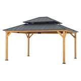thumbnail of Zedernholz Gazebo RIMO - 390cm x 450cm, anthrazit