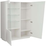 thumbnail of shopinnovativo -Libreria con vetrina moderna soggiorno salotto design bianco lucido 120X43X146 H