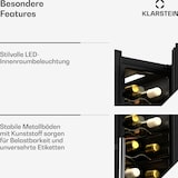 thumbnail of Klarstein Shiraz Weinkühlschrank| 2 Kühlzonen | Touch-Steuerung | LED-Beleuchtung | freistehend Schwarz