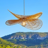 thumbnail of Lumisky Abat jour naturel seul SOLARA H32cm Jute Beige