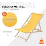 thumbnail of ECD Germany 10er Set Liegestuhl klappbar Gelb Holz, verstellbar 3 Positionen bis 120 kg, Sonnenliege Gartenliege Strandstuhl