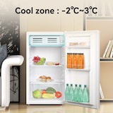 thumbnail of VOK Frigorífico de una puerta de 85 L - Altura 83 cm, Cajon de Frutas, Cool Zone, con Luz LED, Bajo Consumo Energético, Puerta Reversible, Blanco