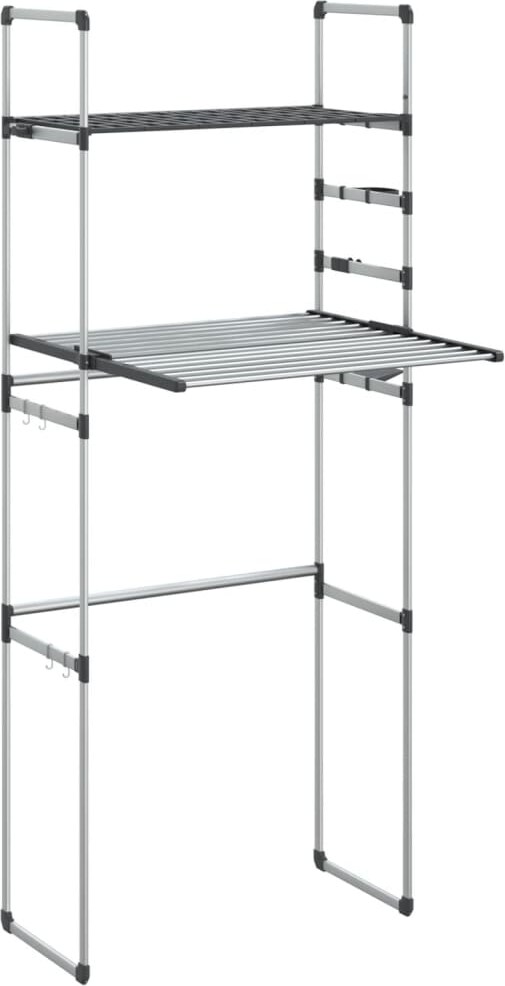 vidaXL Waschmaschinenregal 77x52x192 cm Aluminium