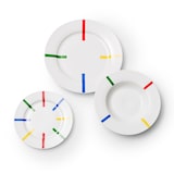 thumbnail of Benetton - 12-teiliges Geschirrset aus hochwertigem Steingut, verschiedene Farben