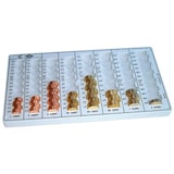 thumbnail of WEDO Zählbrett 160 100837 Grau 328 x 178 x 31 mm