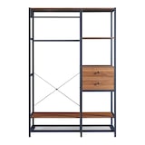 thumbnail of Helloshop26 - Set aus 2 Kleiderständern mit 4 Schubladen Schwarznuss-Optik 03_0009376