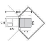 thumbnail of Wesco Corner Boy 3 Abfallsystem Ecklösungen Vollauszug/Schwenkbar, 2x 8, 1x 16 L