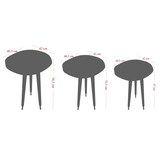 thumbnail of Skye Decor, Alys- AlysKTE, Gold,Schwarz, Couchtische, 47x42x40,5 cm, 100% Melaminbeschichtete Partikelplatte