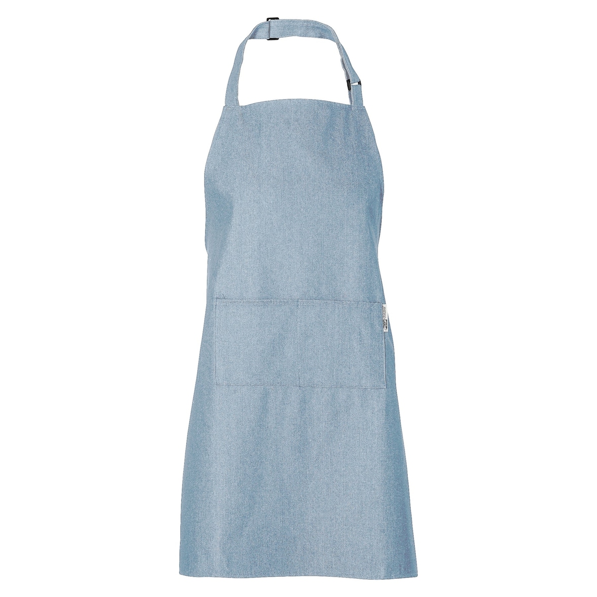 Chefs Fashion - Keukenschort - Lichtblauw Denim schort- 2 zakken - Simpel verstelbaar - 71 x 82 cm